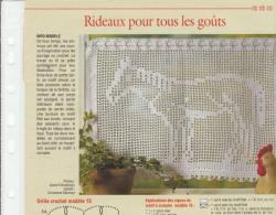 8564 mod�le �l�na 14 rideaux motif cheval crochet d'art