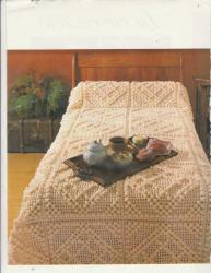 6287 mod�le phildar 3 dessus de lit crochet d'art