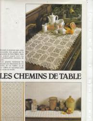 6347 mod�le phildar 4 chemin de table graphique crochet d'art