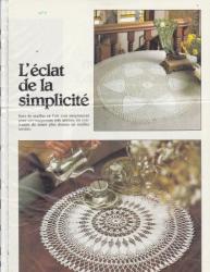 6352 mod�le phildar 4 napperon crochet d'art