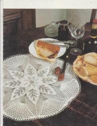 6357 mod�le phildar 4 napperon motif �toile crochet d'art