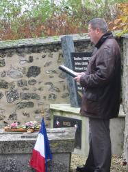 C&eacute;r&eacute;monie du 11 novembre &agrave; Sommelans dans l'Aisne