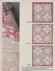 6455 mod�le phildar 7 crochet d'art dessus de lit motif � assembler