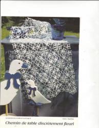 9504 mod�le diana 89 crochet d'art chemin de table motif � assembler