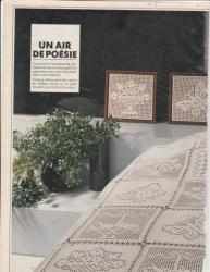 6489 mod�le phildar 8 crochet d'art dessus de lit motif � assembler