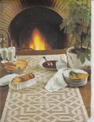 6520 mod�le phildar 8 crochet d'art chemin de table graphique