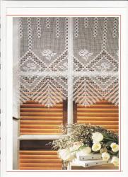 8945 mod�le crochet d'art 8 rideaux graphique