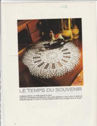 6049 mod�le phildar 178 crochet d'art napperon