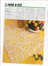 9047 mod�le 1000 mailles 231 crochet d'art carr� motif � assembler