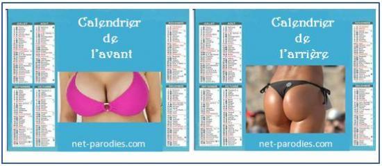 parodie faux calendrier de l'avent