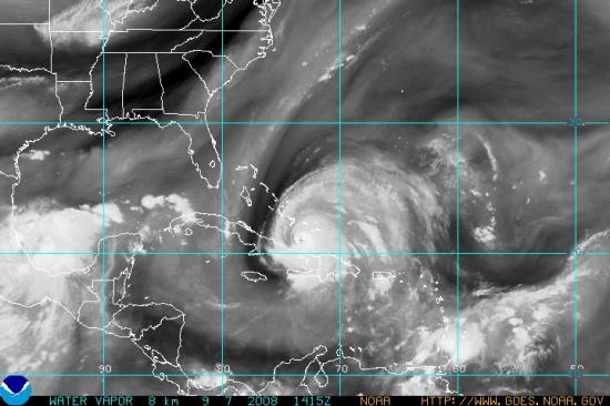 Ouragan Ike en 2008