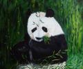 panda acrylique sur toile