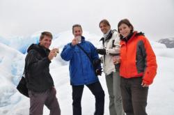 4 franc-comtois sur le glacier
