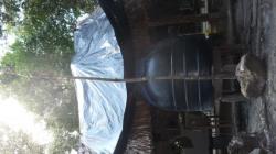 recuperation et filtration d'eau de pluie au Peten