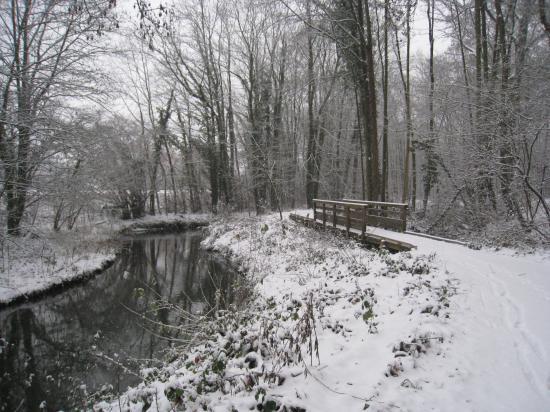 Paysage de neige à Osny