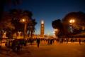 Cal&egrave;ches et la Koutoubia &agrave; Marrakech