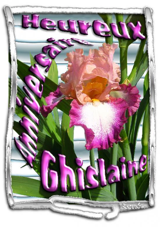 Heureux anniversaire ghislaine