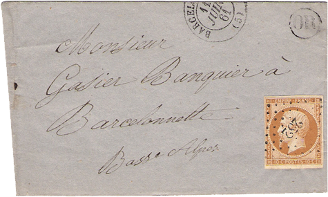 Courrier de 1861