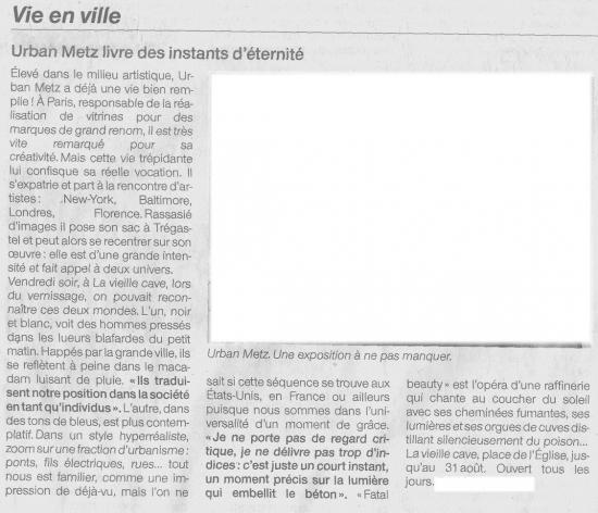 Ouest France - Ao&ucirc;t 2007