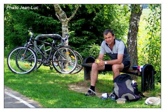 le cycliste au repos