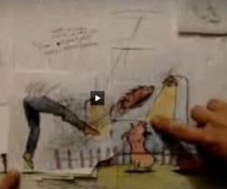 video delirante,dessins sur papiers decoup&eacute;s,extaseo.com