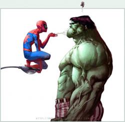 spiderman vs hulk,marvel heroes,super heros marvel