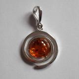 Pendentif Ambre & Argent TW567