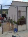 Construction d' une pergola en fer forg�
