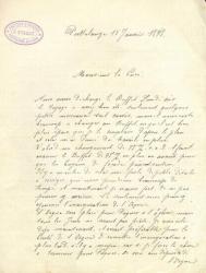 Correspondance de Staudt avec le cur&eacute; de Contz (extrait)