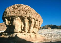 Egypte (Sina�), champignon rocheux dans Arada valley