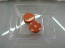 Pastille ronde � pois 20 mm