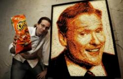 chips,strange portraits,art avec nourriture,food art