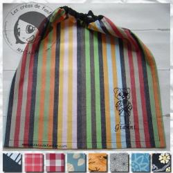 serviette &agrave; &eacute;lastique chatpirate Gianni 1