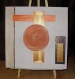 Tableau abstrait, art contemporain.