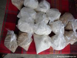 Farines de manioc et de coco