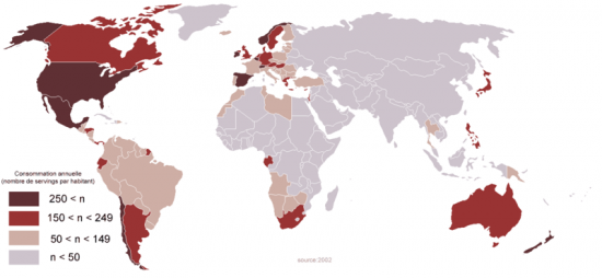 Planetoscope  Statistiques  Consommation mondiale de CocaCola