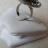 Bague ovale strass noir-blanc.  PROFIL