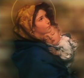 C'est pourquoi nous disons que la Vierge sainte est la Mère de Dieu Marie-et-lEnfant-Jesus