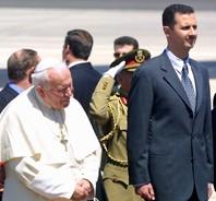 JEAN PAUL 2 et le président Bachir Al Assad