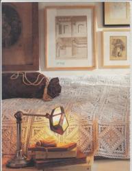 6230 dessus de lit motif � assembler crochet d'art