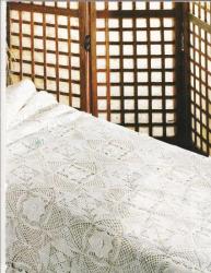 6236 dessus de lit motif � assembler crochet d'art