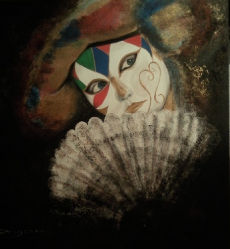 masque �ventail (80X80)
