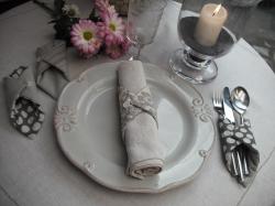 PORTE SERVIETTE GRIS