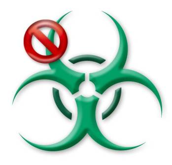 Symbole de virus informatique