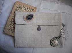 POCHETTE ENVELOPPE ECRUE