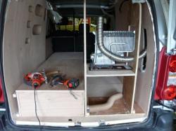 Installation du chauffage et de son meuble