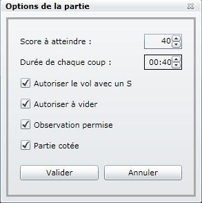 Options partie