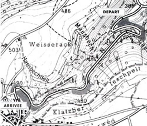 Trac&eacute; de la course de cote d'Eschdorf