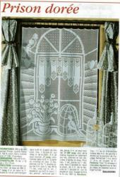 2929 rideaux prison dor� crochet d'art