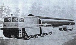 Russians studied in the 60’s tire rolled pipeline carrier